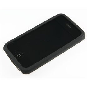 Show details of Black Premium Apple iPhone 3G Silicone Skin Case + Full Screen LCD Protector 5 Color Options In Stock now.