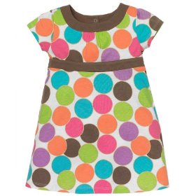 Show details of knit dot dress.