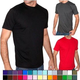 Show details of American ApparelFinest Quality Tailored Fit Short Sleeve T-Shirt.