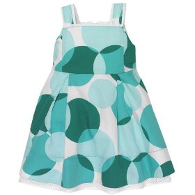 Show details of polka dot dress.