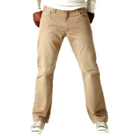 Show details of Dockers Men's Iconic 5 Pocket Flat Front Khaki.