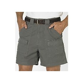 Show details of Windham Pointe Side Elastic Twill Cargo Shorts.