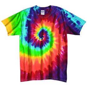 Show details of Adult Classic Retro Swirl Tie-Dye S/S T-Shirt - ON SALE.