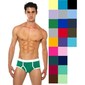 Show details of American Apparel Unisex Baby Rib Brief.