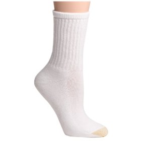 Show details of Gold Toe Women's Comfort Crew Athletic Sock, 3-Pack, size 9-11.