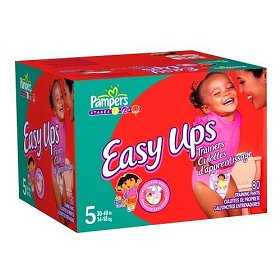 Show details of Pampers Easy Ups Training Pants for Girls, Value Pack.