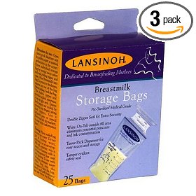 Show details of Lansinoh 20435 Breastmilk Storage Bags, 25-Count Boxes (Pack of 3).