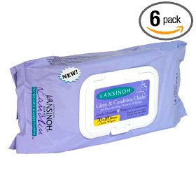 Show details of Lansinoh Clean & Condition Cloths, 70+10-Count Value Pack (Pack of 6).