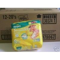 Show details of Pampers Swaddlers (Newborn) 240 count.
