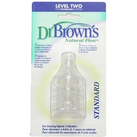 Show details of Dr. Browns 3- Pack Level Two Nipples.