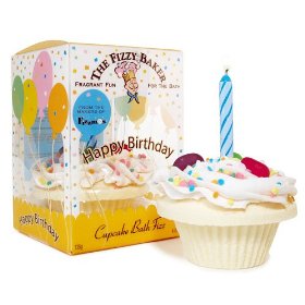 Show details of Fizzy Baker Birthday Bath Cupcake.