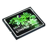 Show details of Kingston Elite Pro 8 GB 133x CompactFlash Memory CardCF/8GB-S2.