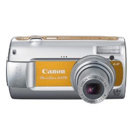 Show details of Canon PowerShot A470 7.1 MP Digital Camera with 3.4x Optical Zoom (Orange).
