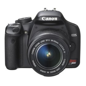 Show details of Canon Digital Rebel XSi 12.2 MP Digital SLR Camera with EF-S 18-55mm f/3.5-5.6 IS Lens (Black).