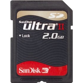 Show details of SanDisk SDSDH-2048-901 2 GB Ultra II Secure Digital Memory Card ( US Retail Package ).
