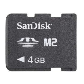 Show details of Sandisk 4GB M2 Memory Stick Micro (SDMSM2-4096/004G, Bulk Package).