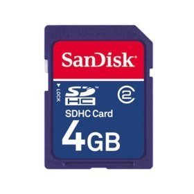 Show details of SanDisk SDSDB-4096-A11 4GB SDHC Memory Card (Blue).
