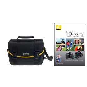 Show details of Nikon DSLR Accessory Bag & DVD Starter Kit for Nikon D40, D40x & D60 Digital SLR Cameras.