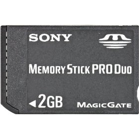 Show details of Sony 2 GB Memory Stick PRO Duo (MSX-M2GS) (Retail Package).