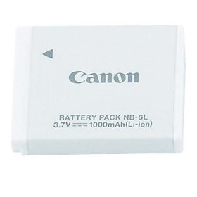 Show details of Canon NB-6L Li-Ion Battery Pack for Canon SD770IS, SD1200IS, & D10 Digital Cameras.