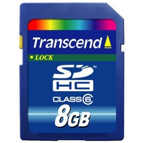 Show details of Transcend 8 GB SDHC Class 6 Flash Memory Card TS8GSDHC6E [Amazon Frustration-Free Packaging].
