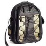 Show details of Canon Deluxe Photo Backpack 200EG for Canon EOS SLR Cameras (Black with Green Accent).