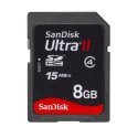 Show details of SanDisk SDSDRH-008G-A11 Ultra II 8GB/15MB SDHC Card (Black).