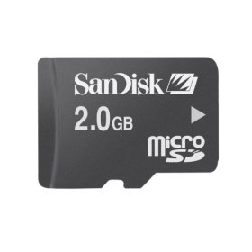 Show details of SanDisk 2GB MicroSD/TransFlash Card with SD Adapter (SDSDQ-2048, Bulk Package).