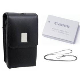 Show details of Canon Digital Elph Accessory Kit for Canon SD970IS, SD800IS, SD890IS, SD950IS, SD900, SD870IS, SD850IS & SD790IS Digital Cameras.