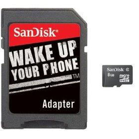 Show details of SanDisk 8GB MicroSD Card  ( SDSDQ 008G A11M).