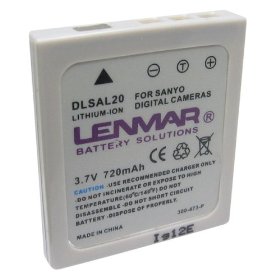 Show details of Lenmar DLSAL20 Lithium-ion Digital Camera/Camcorder Battery Equivelent to the Sony DB-L20 Battery.