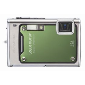 Show details of Olympus Stylus 1030SW 10.1MP Digital Camera with 3.6x Optical Wide Angle Zoom (Green).