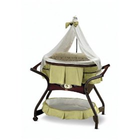 Show details of Fisher-Price Zen Collection Gliding Bassinet.