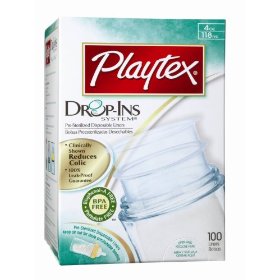 Show details of Playtex Disposable Drop-In Nurser Liners 4 oz - 100 Count.