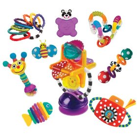 Show details of Sassy Baby 9 Piece Developmental Toy Gift Set.