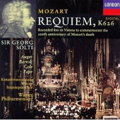 Show details of Mozart - Requiem / Augr, Bartoli, Cole, Pape, Wiener Phil., Solti.