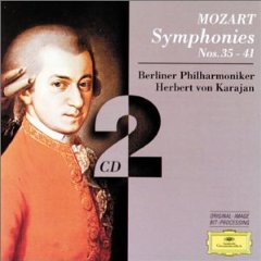 Show details of Mozart: Symphonies 35, 36, 38, 39, 40, 41 / Karajan.