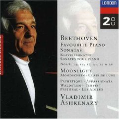Show details of Beethoven: Favourite Piano Sonatas / Vladimir Ashkenazy.