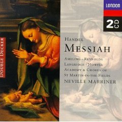 Show details of Handel - Messiah / Ameling  A. Reynolds  Langridge  Howell  Marriner.