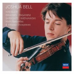 Show details of Joshua Bell. Kreisler, Brahms, Paganini, Sarasate, Wieniawski..