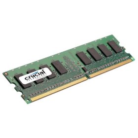 Show details of Crucial / 1GB / 240-pin DIMM / DDR2 PC2-5300 memory module.