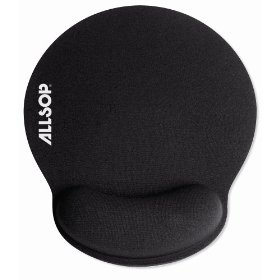 Show details of Allsop 28465 Mouse Pad Pro Memory Foam Mouse Pad (Black).