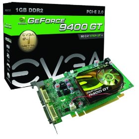 Show details of EVGA 01G-P3-N945-LR GeForce 9400 GT 1GB DDR2 PCI-E 2.0 Graphics Card.