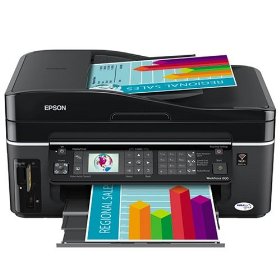 Show details of Epson WorkForce 600 Wireless All-in-One Printer (Black) (C11CA18201).