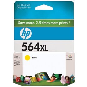 Show details of HP 564xl Yellow Ink Cartridge (CB325WN).