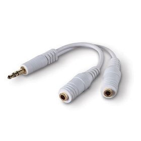 Show details of Belkin F8V234-WHT-APL Headphone Splitter.