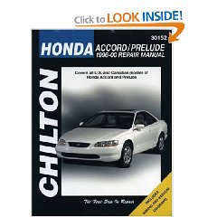 Show details of Honda Accord and Prelude, 1996-00 (Chilton's Total Car Care Repair Manual) (Paperback).