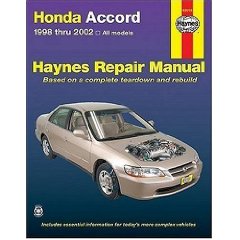 Show details of HONDA ACCORD 1998-2002 (Haynes Repair Manual) (Paperback).