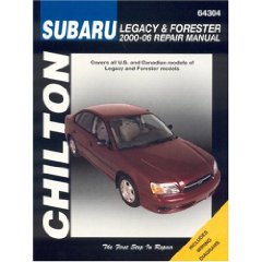 Show details of Subaru Legacy & Forester 2000-06 (Chilton's Total Car Care Repair Manuals) (Paperback).