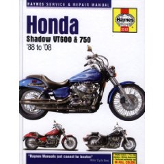 Show details of Honda Shadow VT600 & 750: '88 to '08 (Haynes Service & Repair Manual) (Hardcover).
